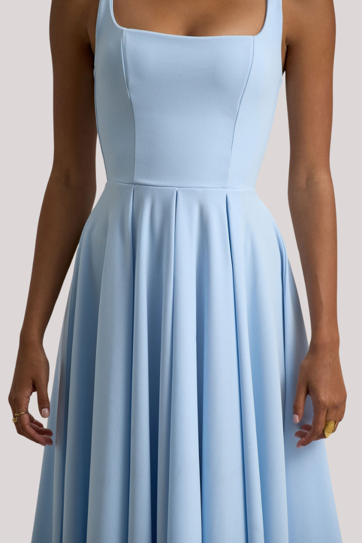 Baby Blue Midi Dress