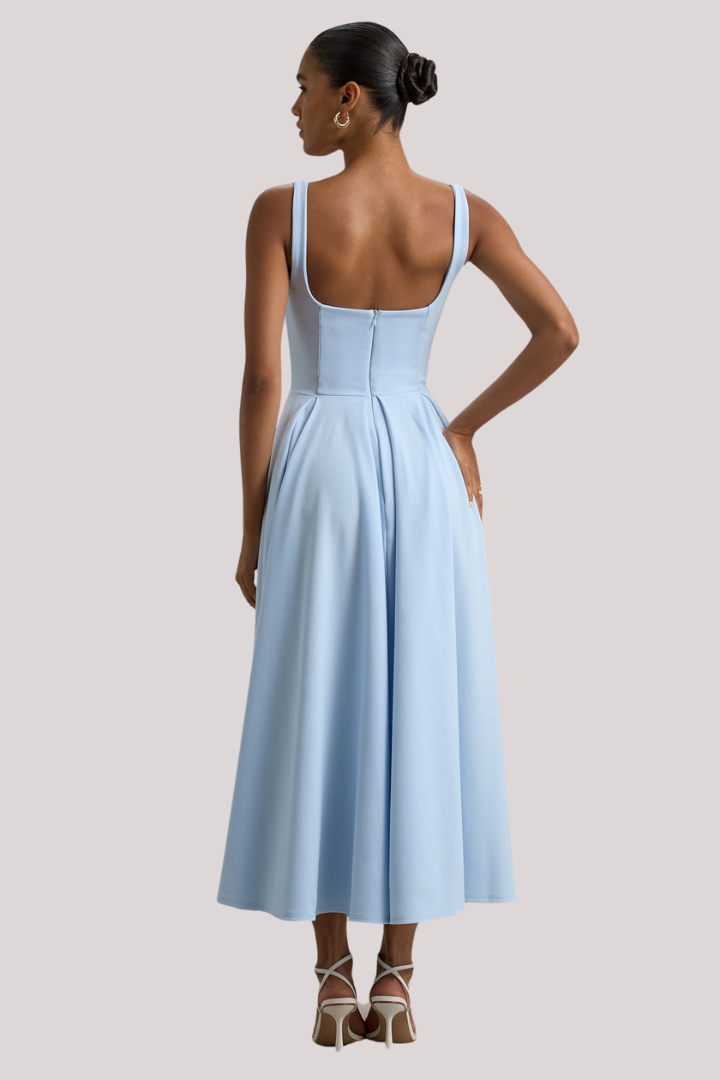Baby Blue Midi Dress